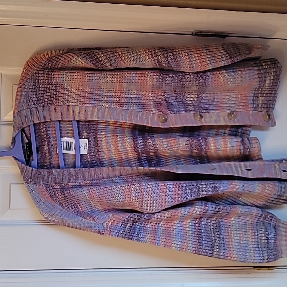 Torrid Multicolor Knit Cardigan